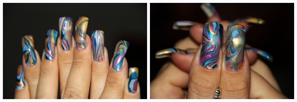 nails nailart unghie marmorizzate marble colori romyspace 4