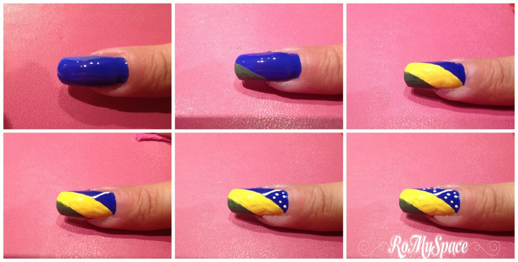 medio nailart nails art unghie polish smalto decorazione wc2014 worldcup 2014 brasil brasile brasil2014 brasile2014 romyspace