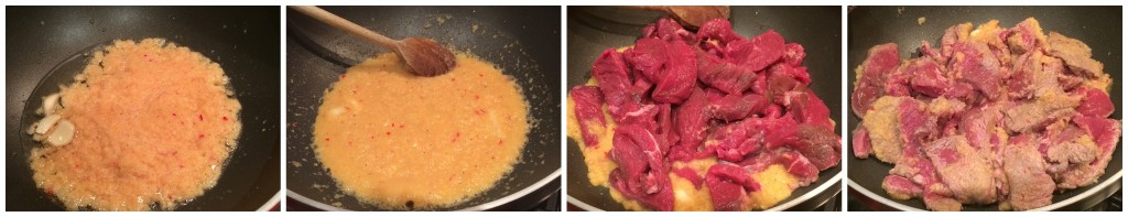 manzo indonesiano ricetta recipe romyspace asia food zenzero cipolla aglio gamberi peperoncino wok