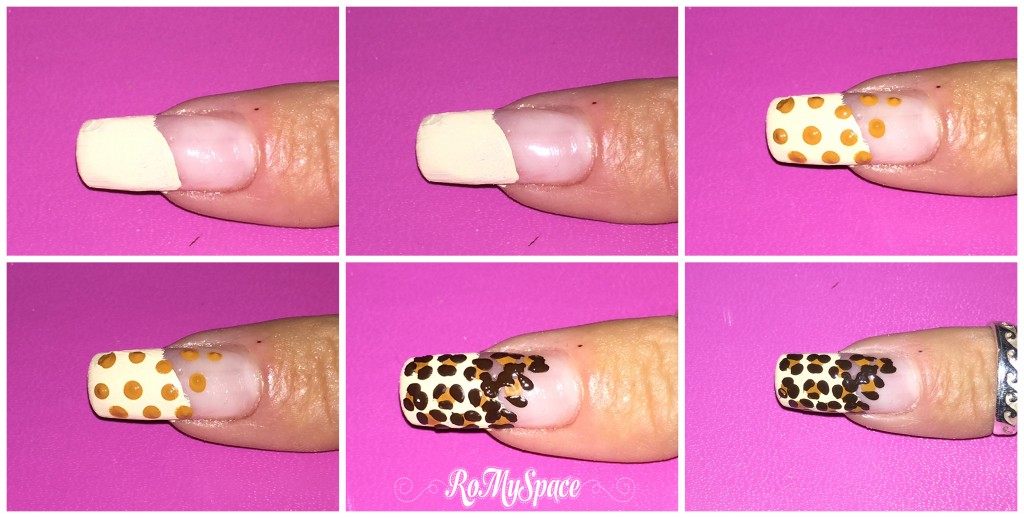 romyspace nailart nails leopardo leopard animalie savana maculato unghie decorazione polish smalto africa tutorial fototutorial finale 2